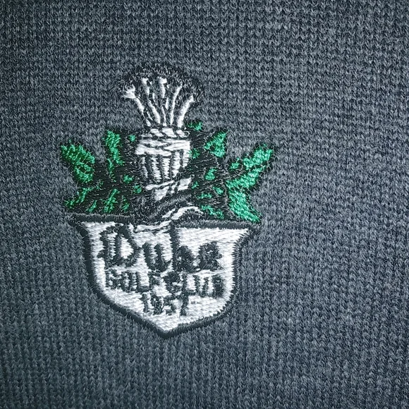 Duke University Golf Club XL Mens Quarter Zip Dark Gray Sweater Vest - Picture 4 of 9